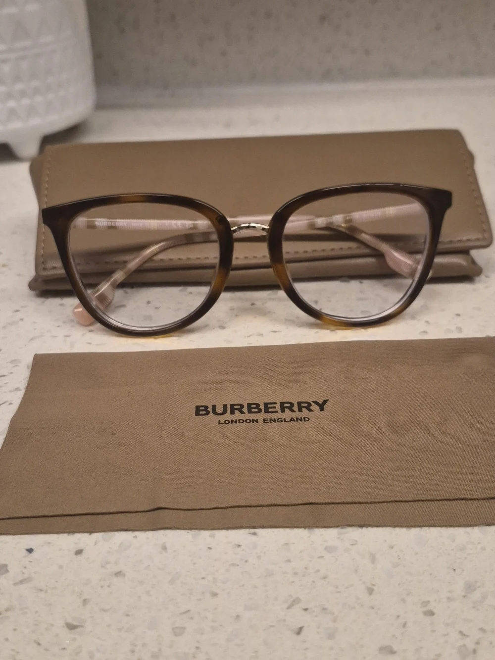 Burberry Women's Tortoiseshell Optical Glasses - Brown
